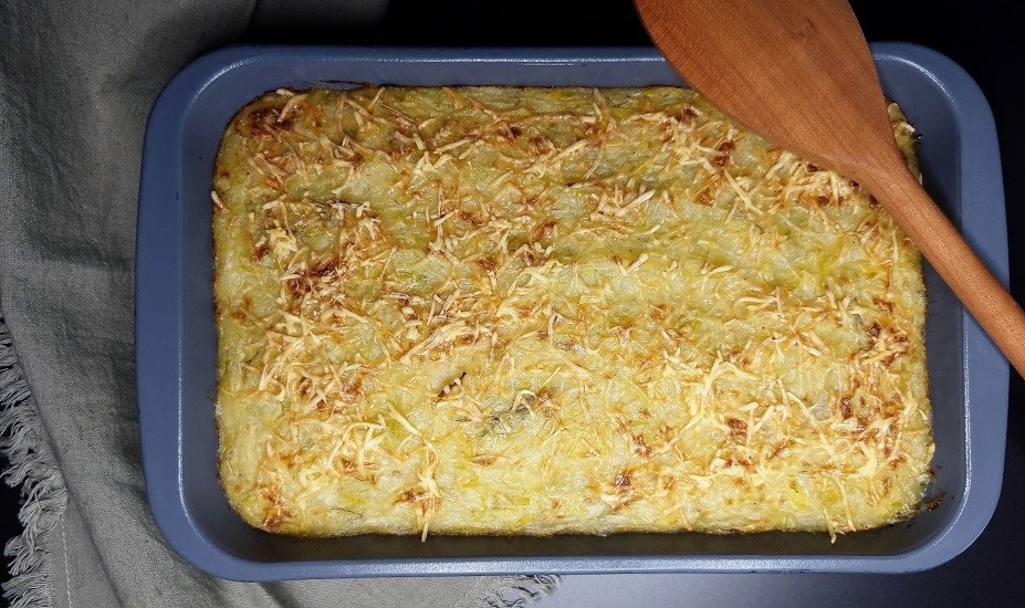 Recette de parmentier de saumon aux poireaux facile à intégrer dans un rééquilibrage alimentaire.